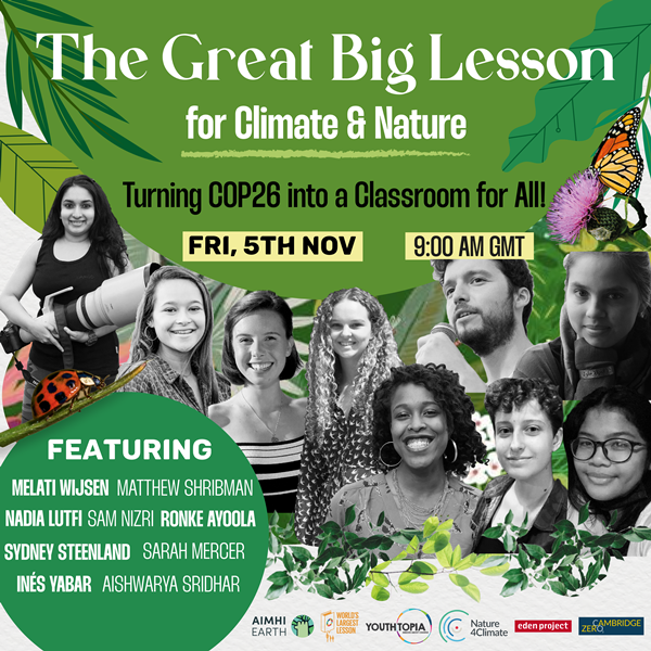The Great Big Lesson for Climate and Nature: Live from COP26